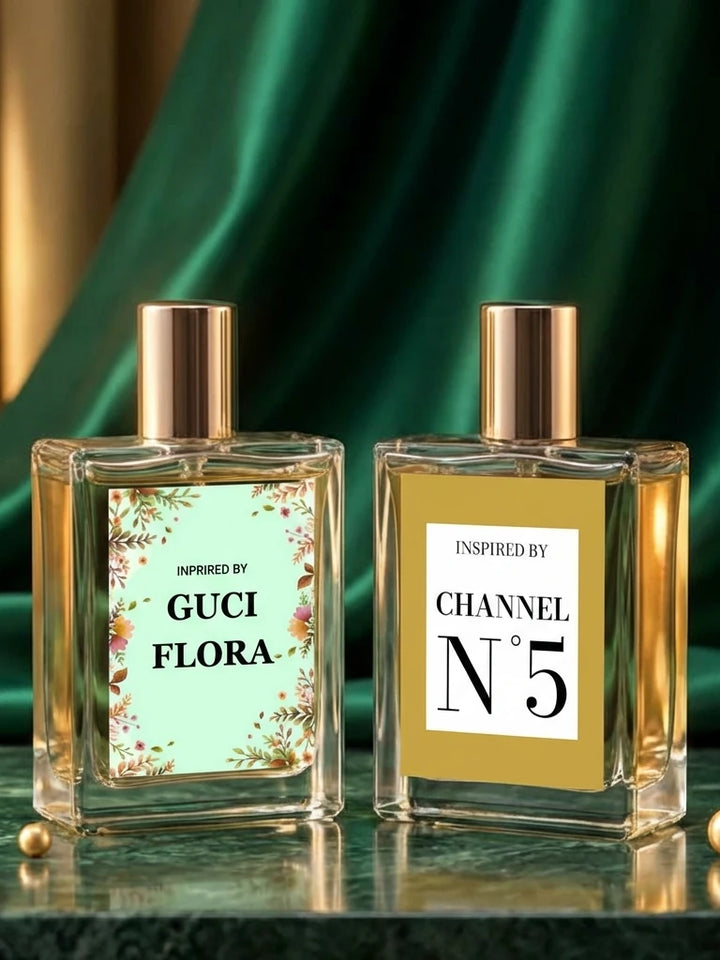 Gucci Flora & Chanel N°5 Inspired Perfume – Pack of 2