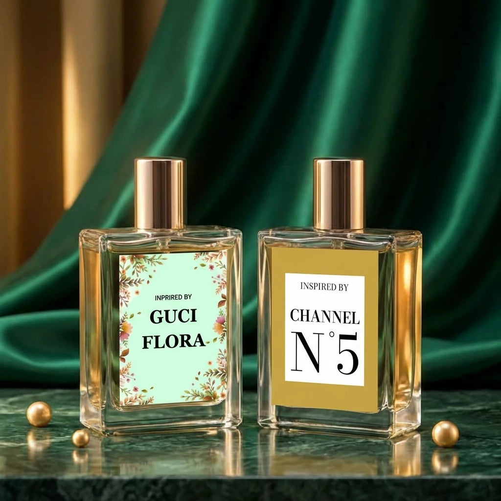 Gucci Flora & Chanel N°5 Inspired Perfume – Pack of 2