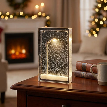 Snow Scene Light Street Lamp