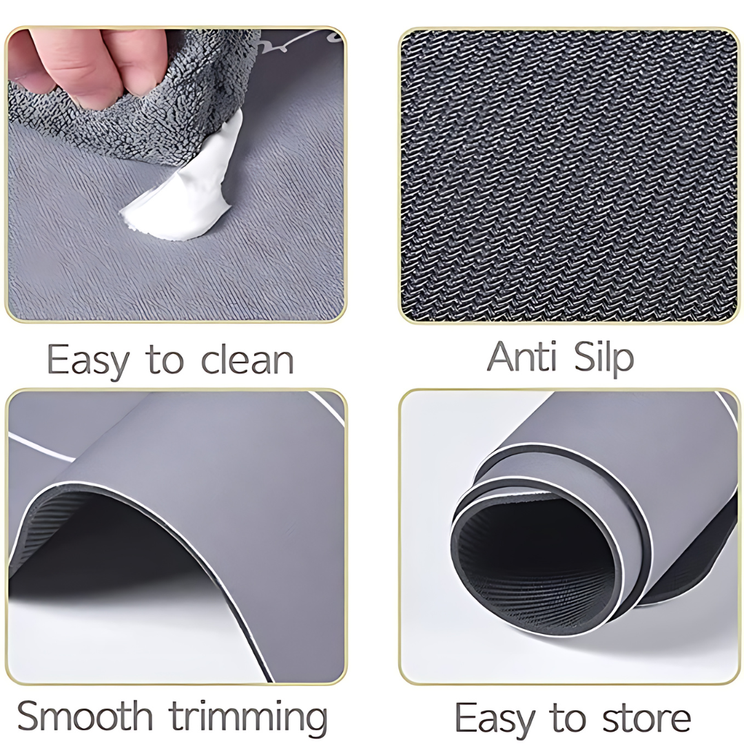 Non Slip Super Absorbent Mat (Pack Of 2)