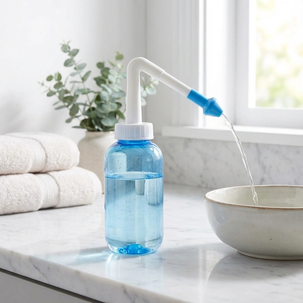 Neti Pot for Sinus Cleaning | BPA-Free Nose Wash Cleaner for Adults & Kids