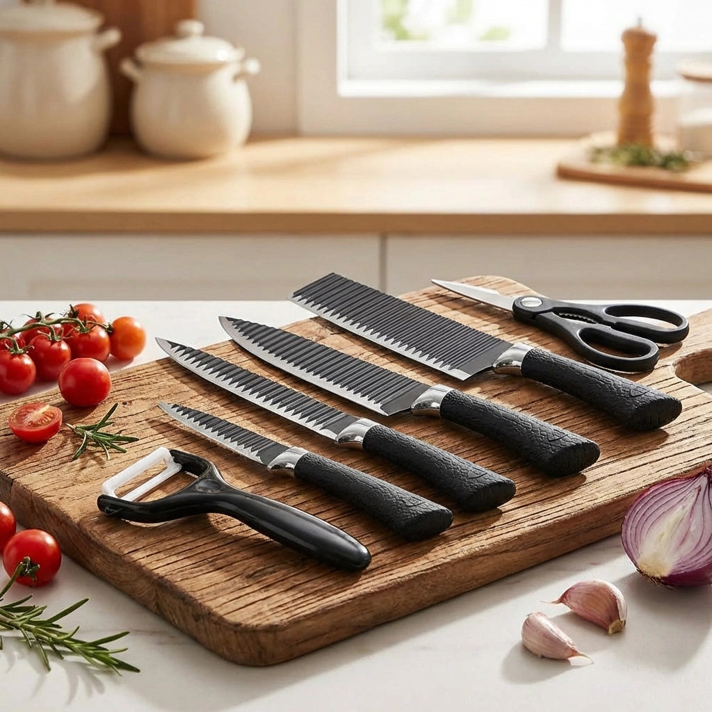 6-Piece Stainless Steel Knife Set