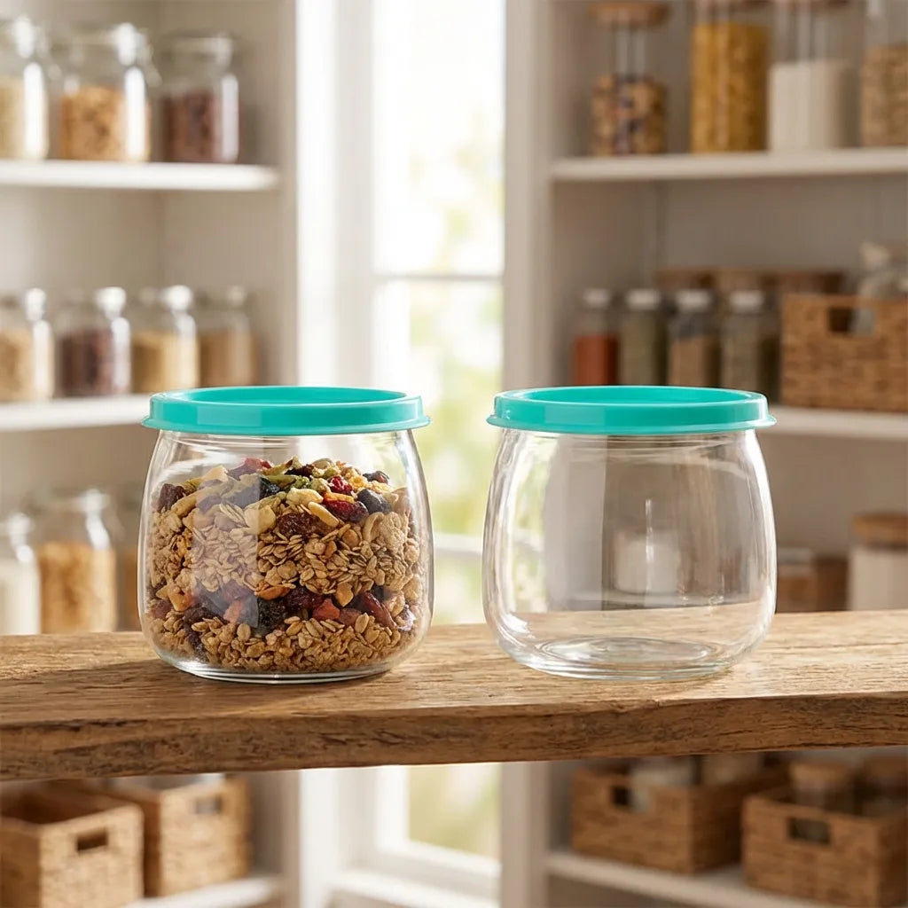 Airtight Storage Containers Set  Approx 900ml (2 Pc)