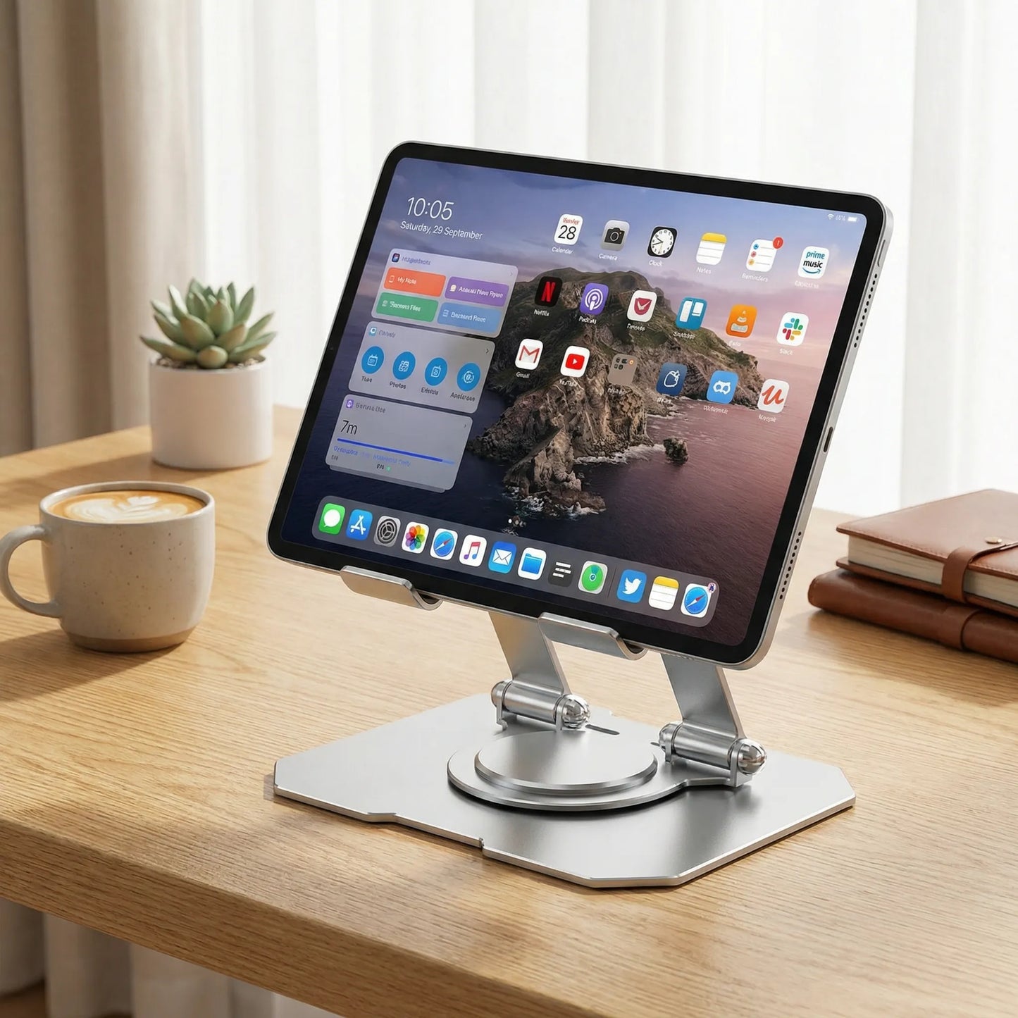 Rotating Tablet Stand – 360° Base