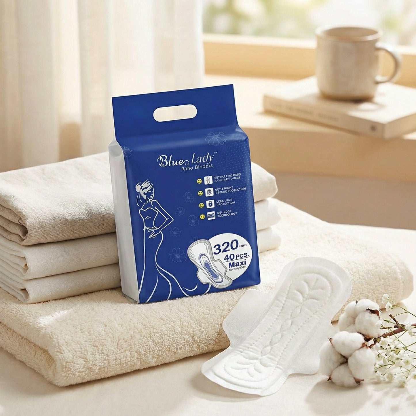 Extra-Long Leak-Proof Sanitary Pads