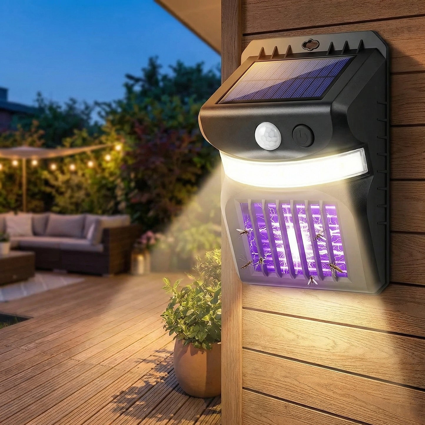 Solar Bug Zapper Light