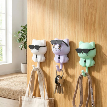Adhesive Cat Key Holder