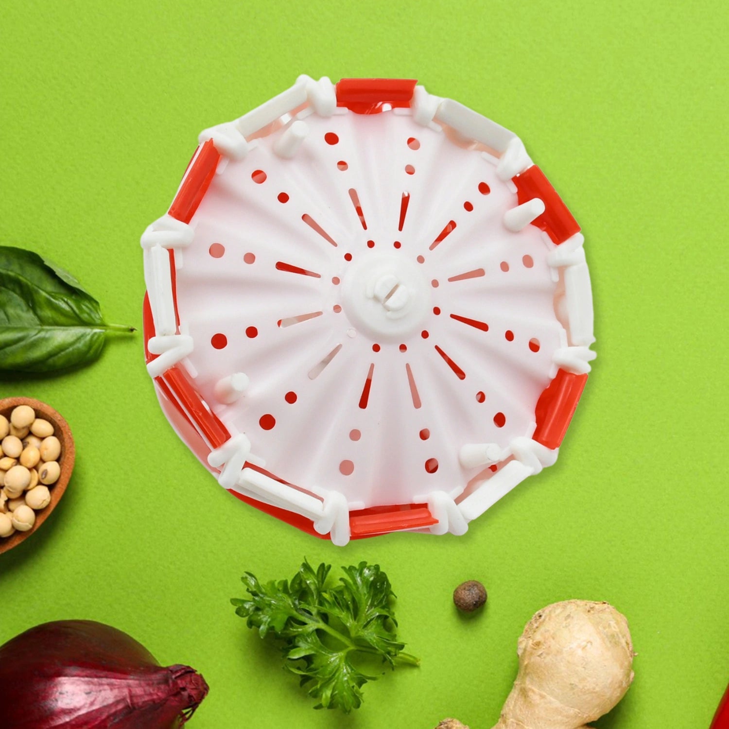 Foldable lotus fruit basket