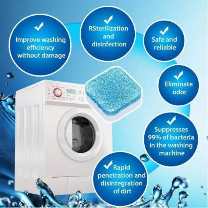 1402 washing machine stain tank cleaner deep cleaning detergent tablet (1pc) home improvement