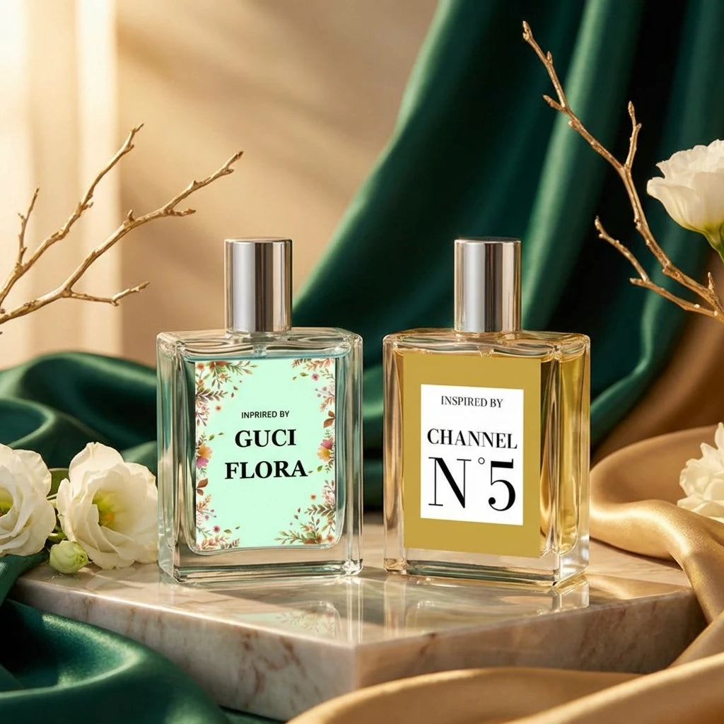 Gucci Flora & Chanel N°5 Inspired Perfume – Pack of 2