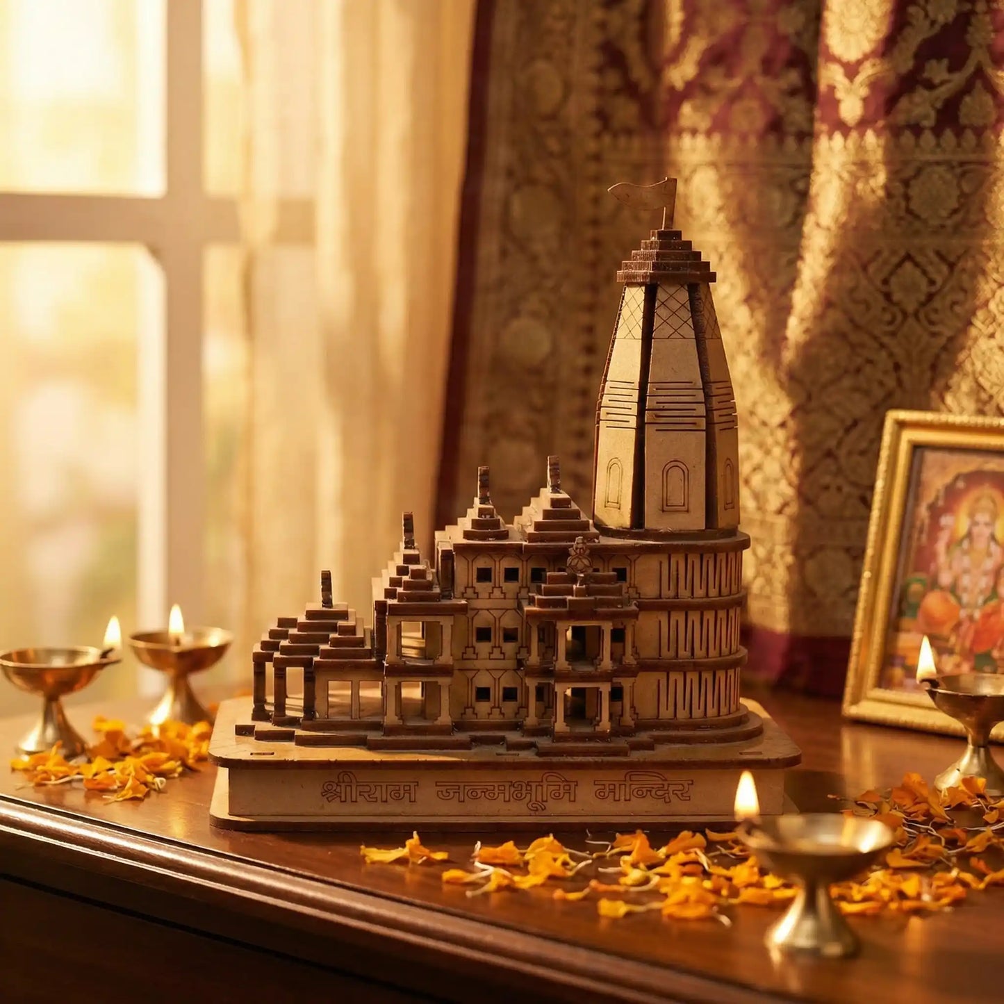 AYODHYA RAM MANDIR WOODEN TEMPLE