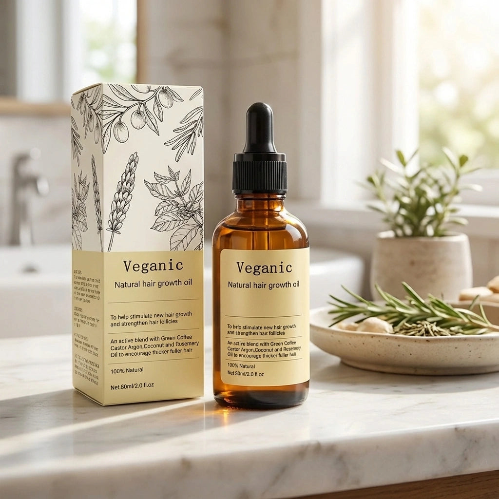 Vegan Natural Hair Growth Oil (Pack of 2)