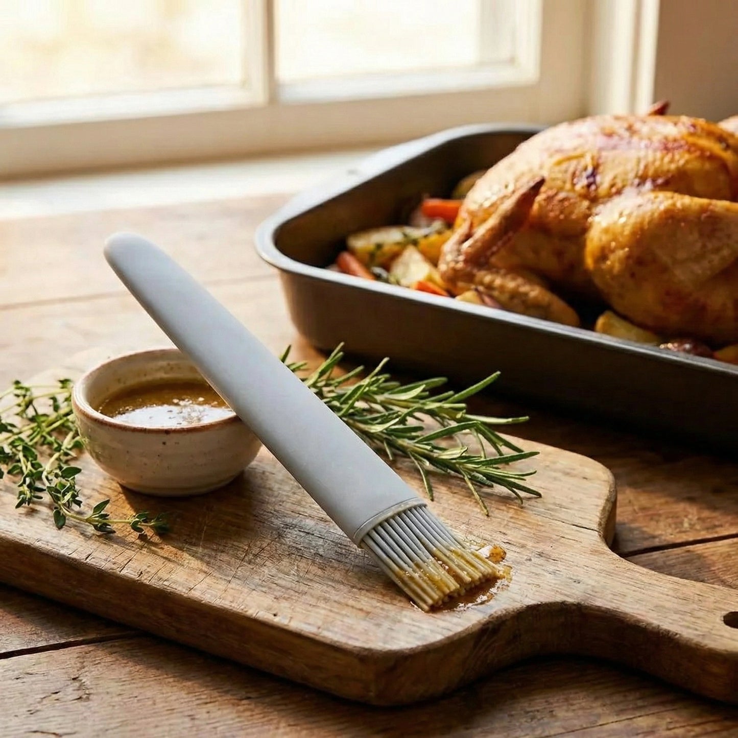 Heat-Resistant Silicone Basting Brush