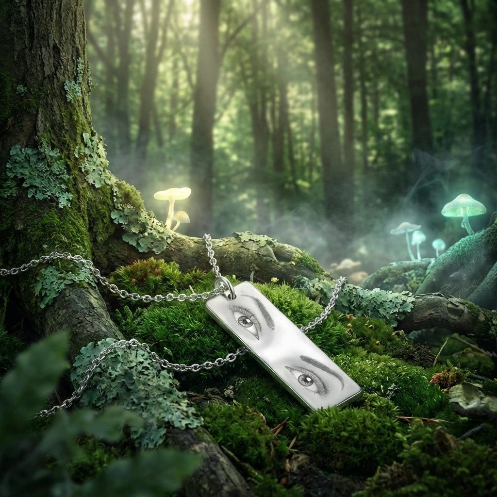 Custom Engraved Eye Necklace