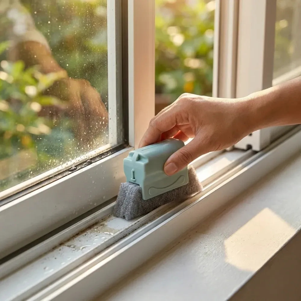 1484 creative window groove cleaning brush hand-held cleaner tools - home improvement