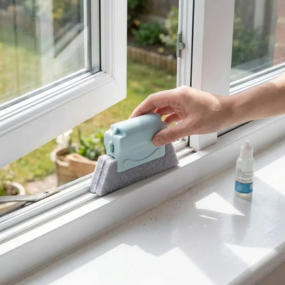 1484 creative window groove cleaning brush hand-held cleaner tools - home improvement