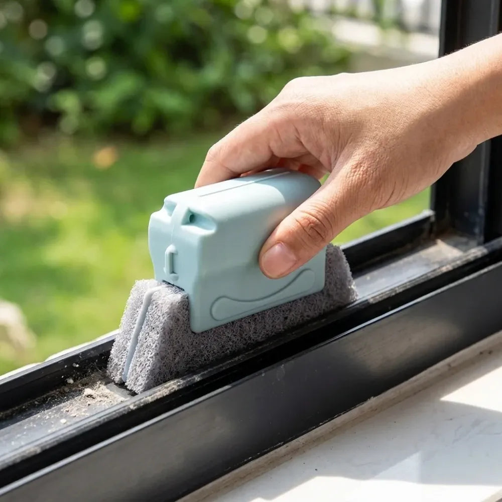 1484 creative window groove cleaning brush hand-held cleaner tools - home improvement