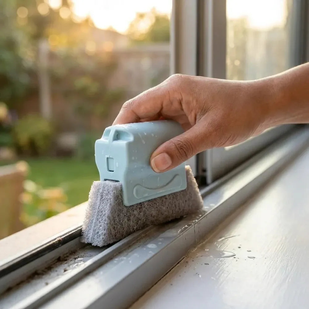1484 creative window groove cleaning brush hand-held cleaner tools - home improvement
