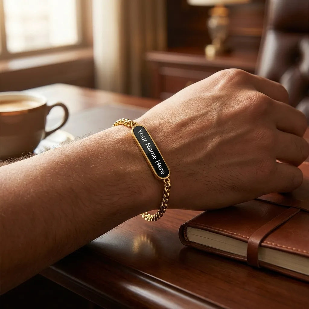 Elegant Silver Rakhi Bracelet