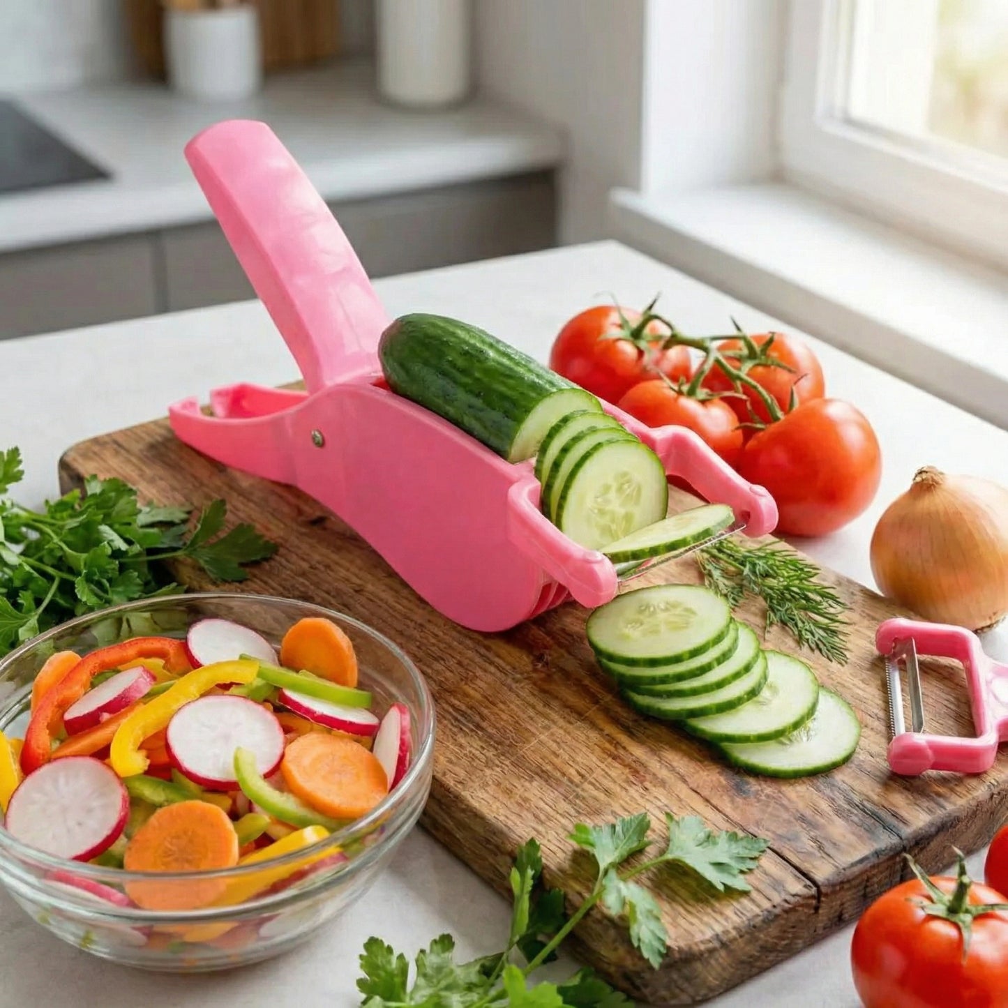 2-in-1 Vegetable Cutter & Peeler