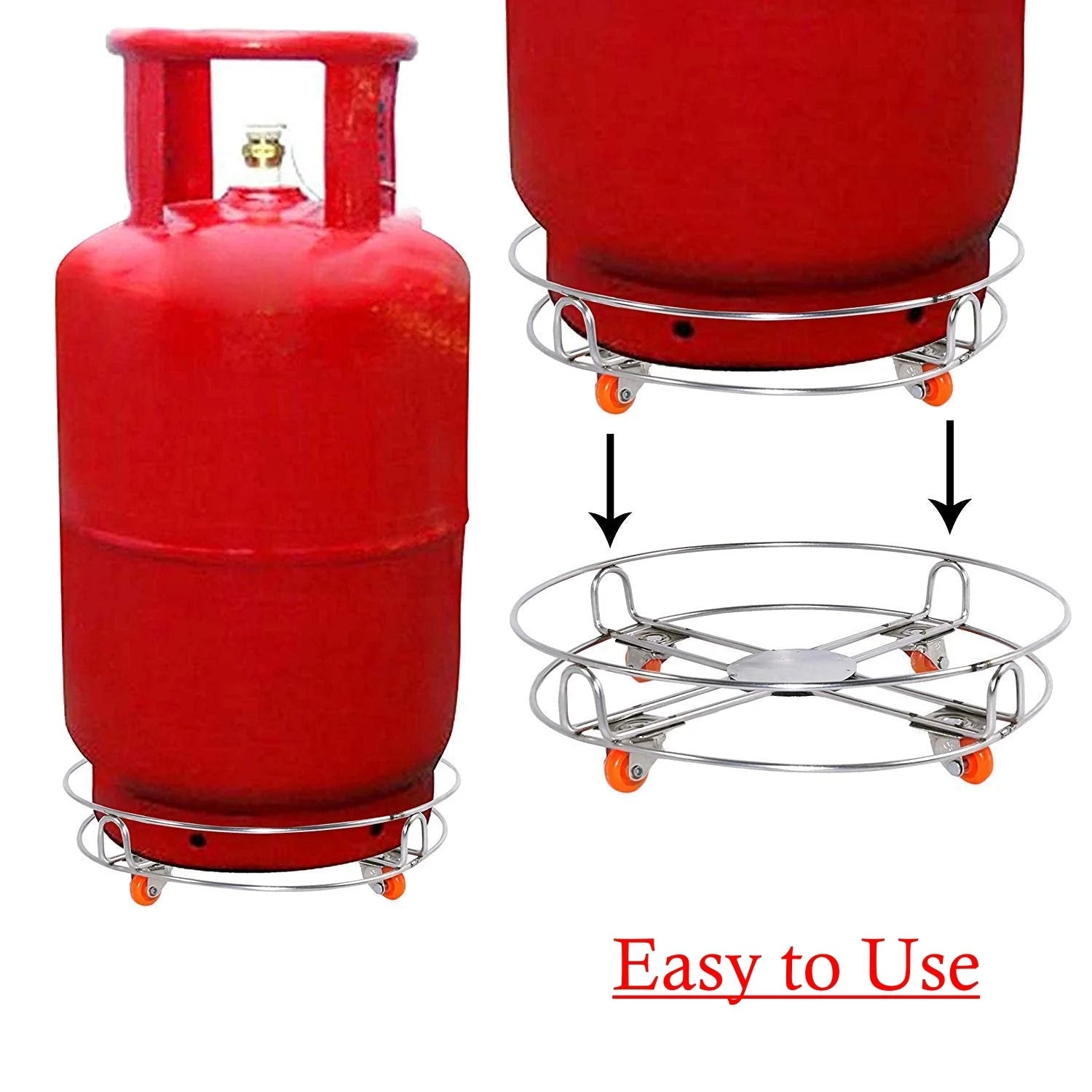 Stainless steel cylinder trolley