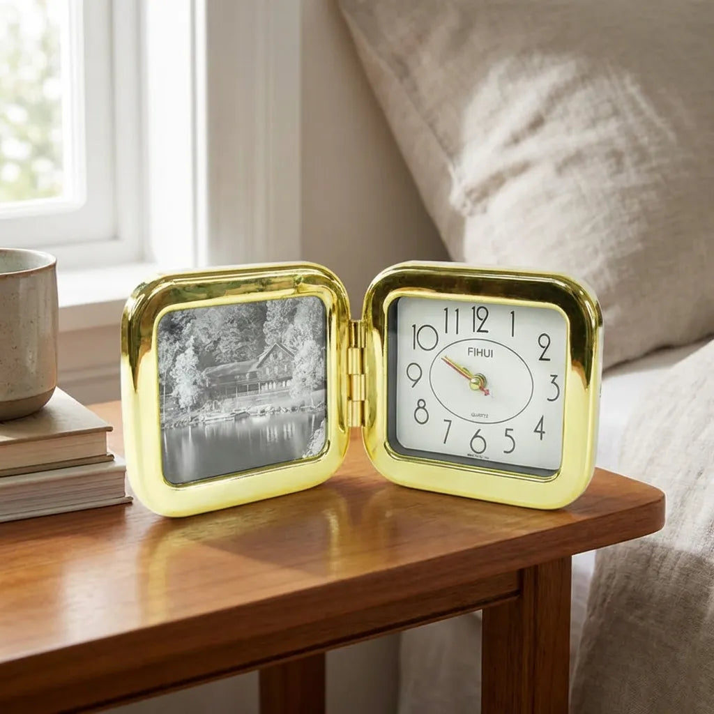 Portable Foldable Desk Clock  Space-saving And Stylish (1 Pc)