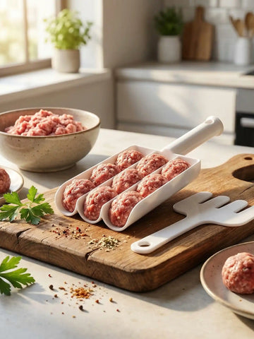 5913a Small Multifunction Fritters Maker - Creative Fritters Scoop Multi-function Ball Maker  Portable Maker For Making Cake Balls Ice Cream Spoon Doughnut Hand Cutting Scoop(2pc Set)