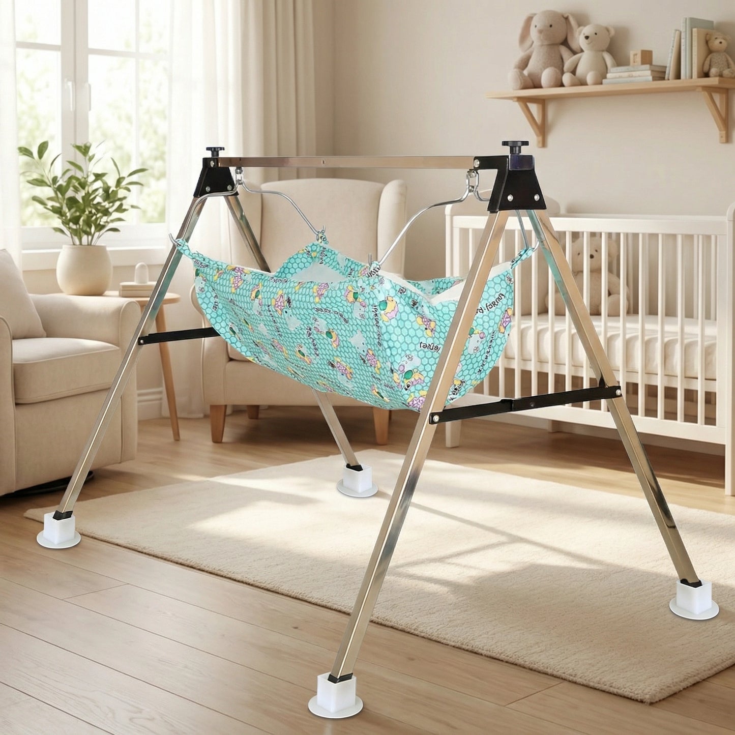 Folding Baby Cradle with Mosquito Net