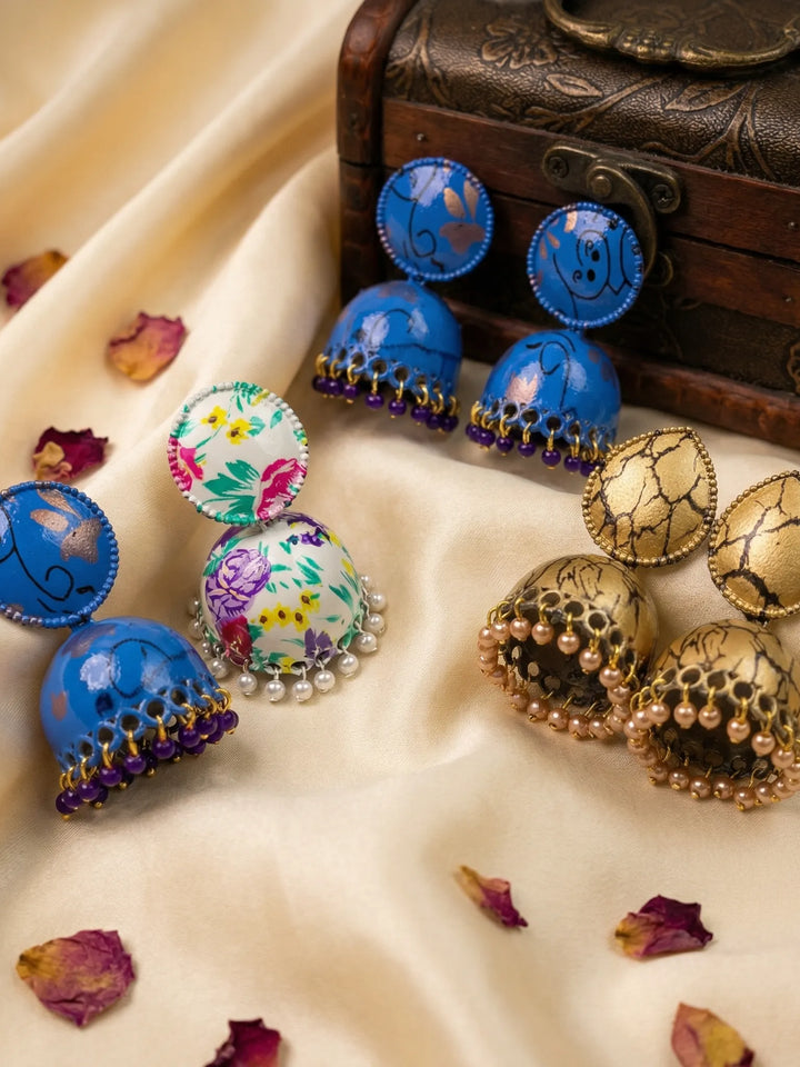 Elegant color-pop Jhumka Earrings for women