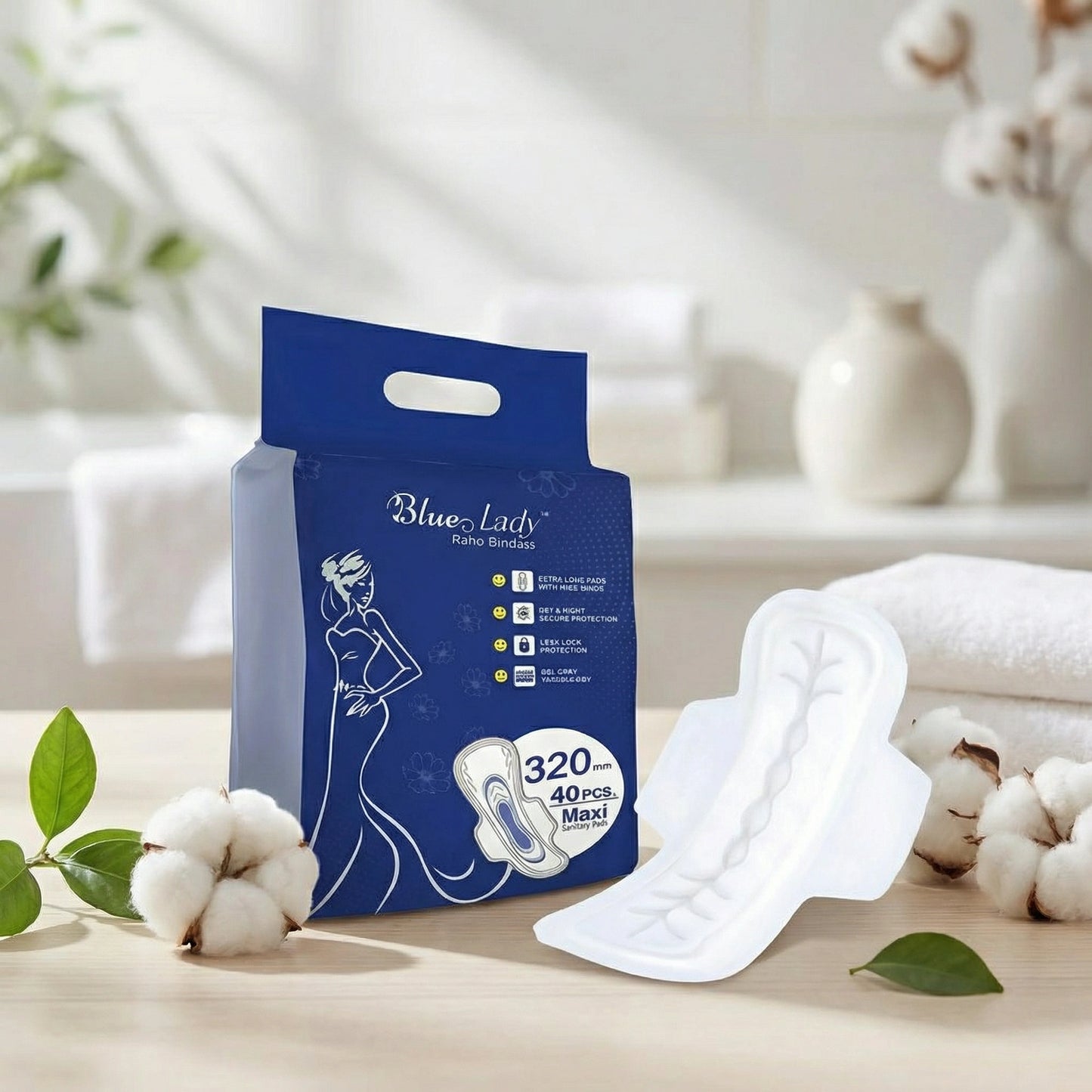 Extra-Long Leak-Proof Sanitary Pads