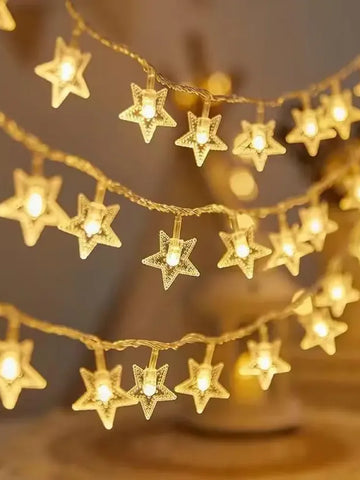 16 LED Star String Lights – Warm White