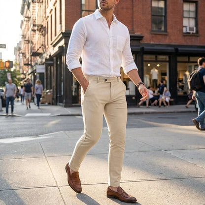 High Elasticity Men's Classic Pants (Pack of 3)