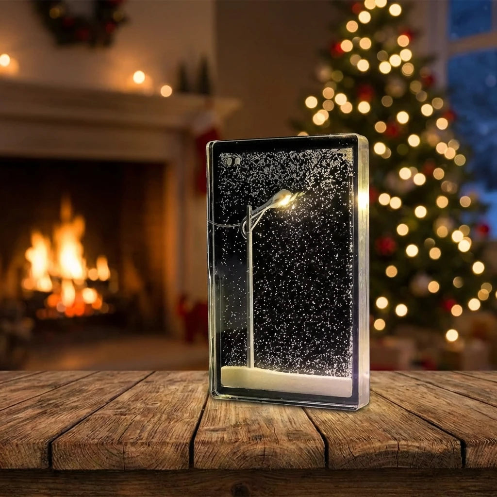 Snow Scene Light Street Lamp