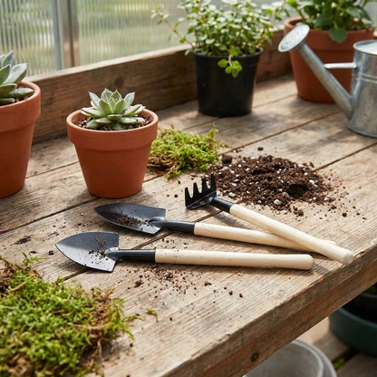 1598 Kids Garden Tools Set Of 3 Pieces (Trowel Shovel Rake)