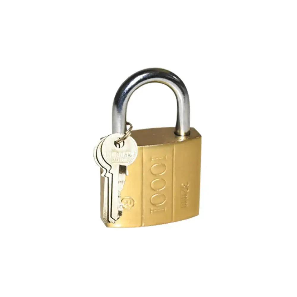 Solid brass padlock