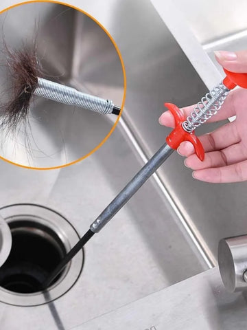 1634 Metal Wire Brush Sink Cleaning Hook Sewer Dredging Device