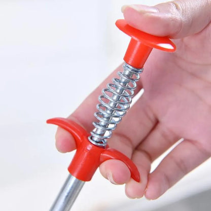 1634 metal wire brush sink cleaning hook sewer dredging device - kitchen tool