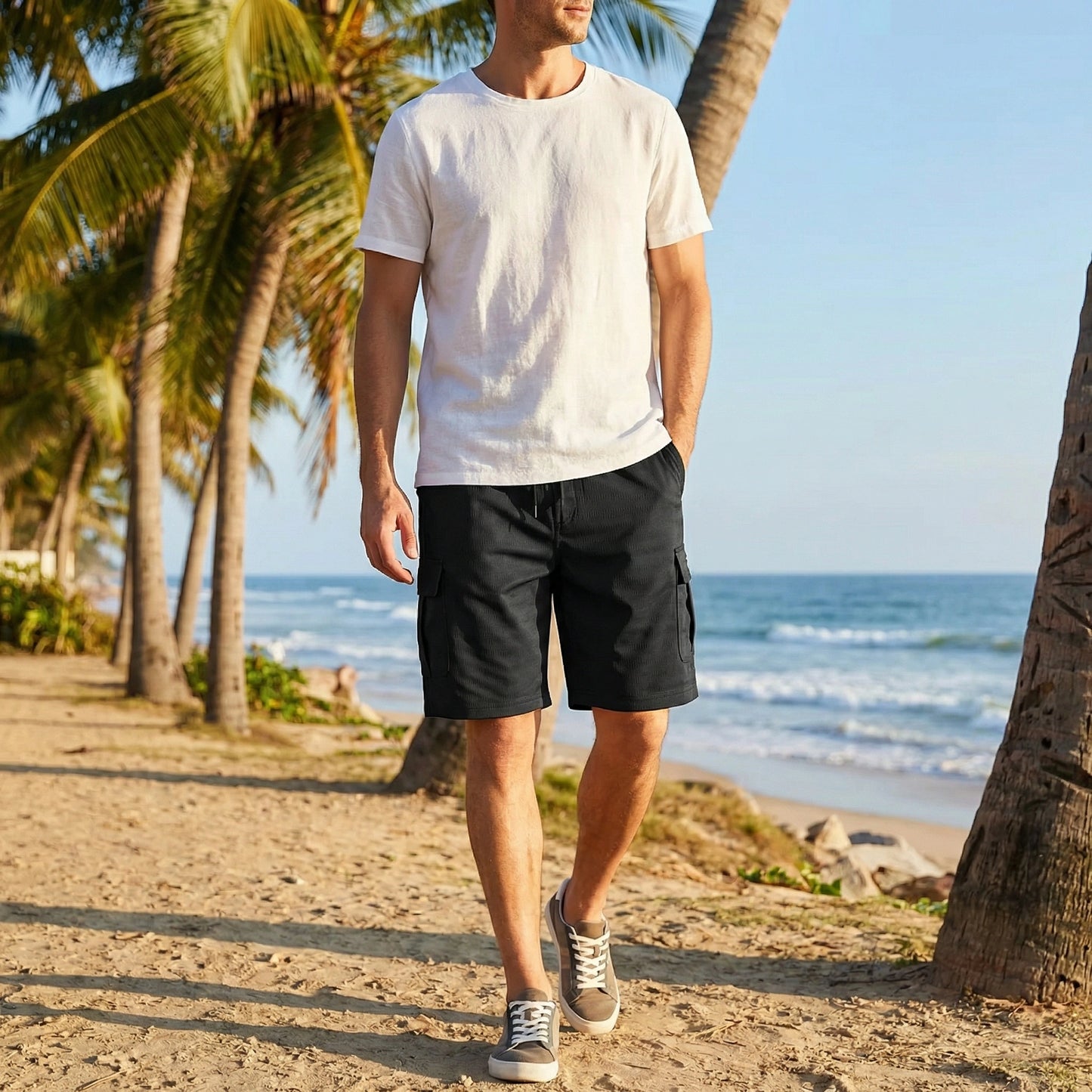 Men's Casual Cargo Shorts (Pack of 3)