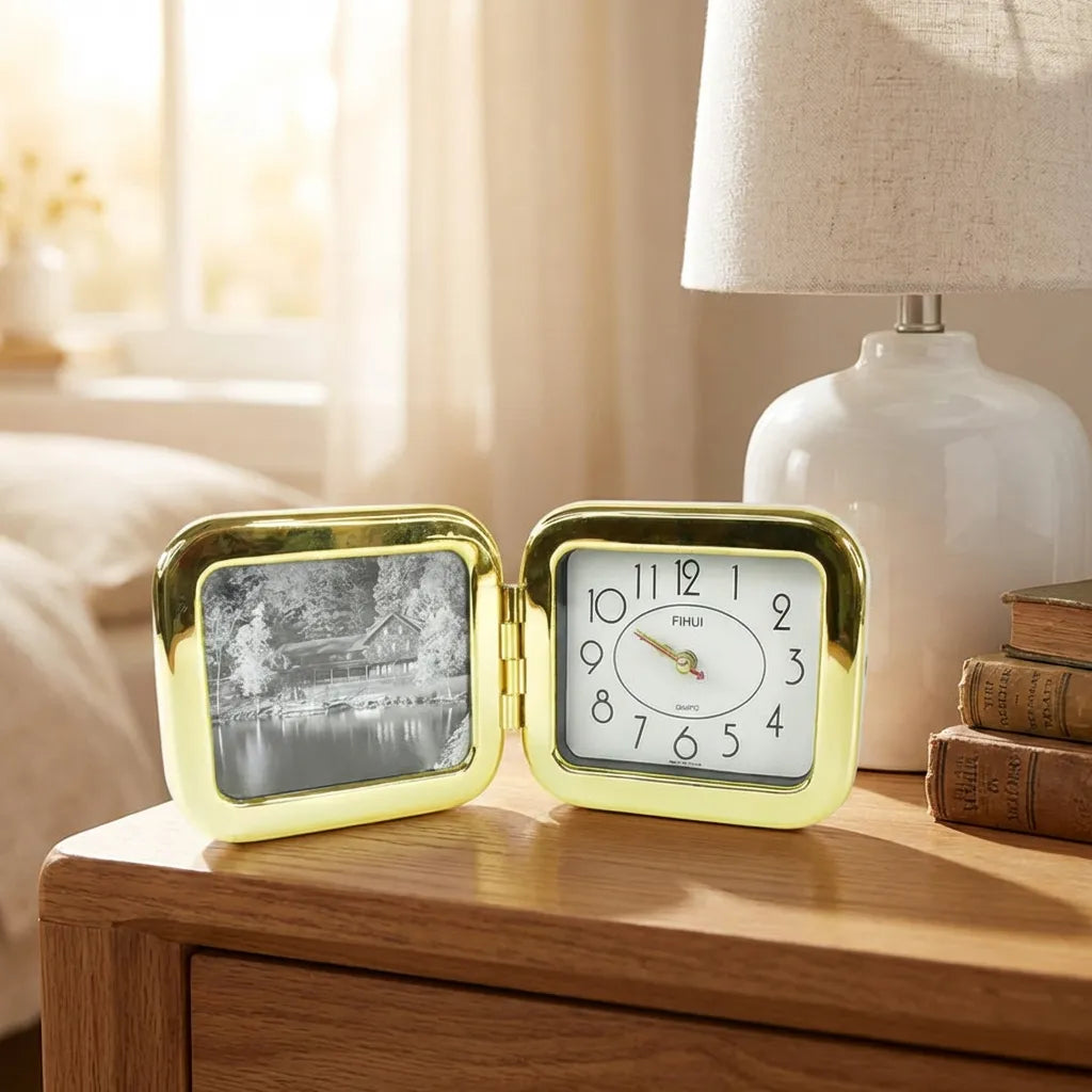 Portable Foldable Desk Clock  Space-saving And Stylish (1 Pc)