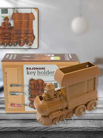 1653 Plastic Train Engine Design Plastic Key Holder  Mount Decorative Keys Organizer Key Holder Key Stand Key Holder For Home  Office  Antique Key Holder (1 Pc)
