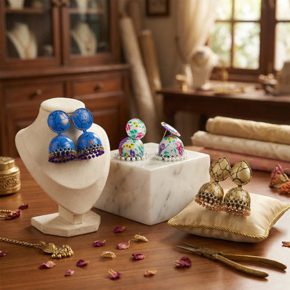 Elegant color-pop Jhumka Earrings for women