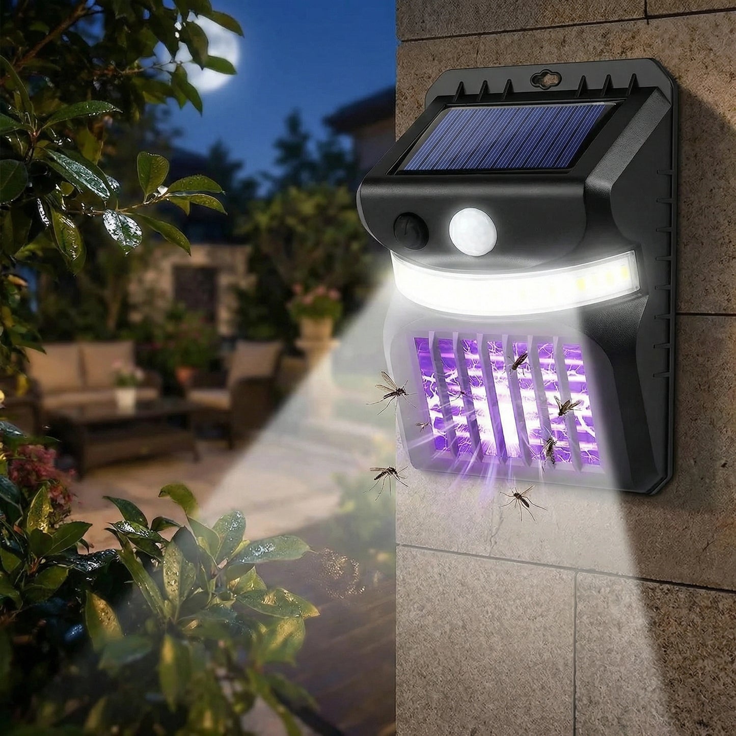 Solar Bug Zapper Light