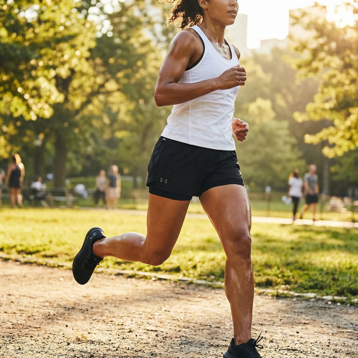 Running 2-in-1 Slim Fit Shorts – Black