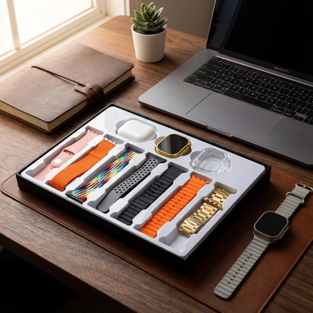 Ultimate Smartwatch Combo with Bluetooth Calling &amp; Earphones