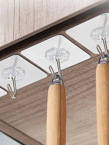 1689 Multipurpose Strong Small Stainless Steel Adhesive Wall Hooks
