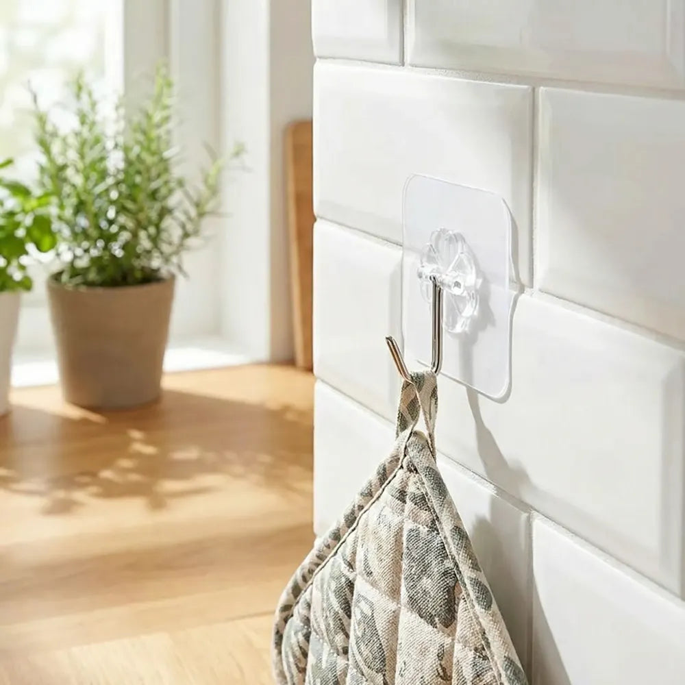 1689 multipurpose strong small stainless steel adhesive wall hooks - home improvement