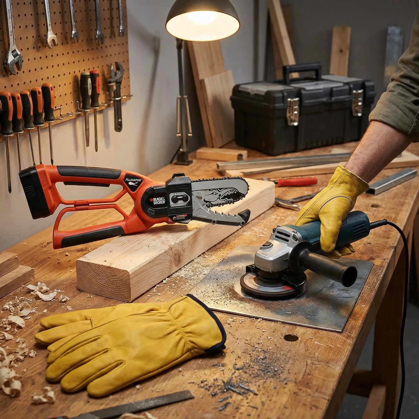 Heavy-Duty Leather Gardening Gloves