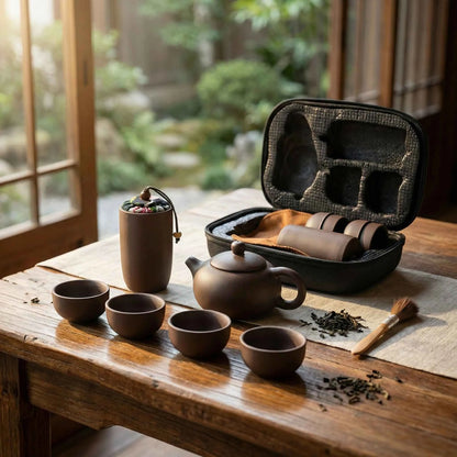 Portable Ceramic Tea Set