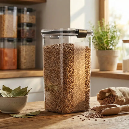 1700 ml airtight lock plastic storage container (1 pc) - home & kitchen