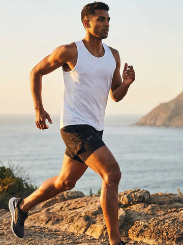 Running 2-in-1 Slim Fit Shorts – Black